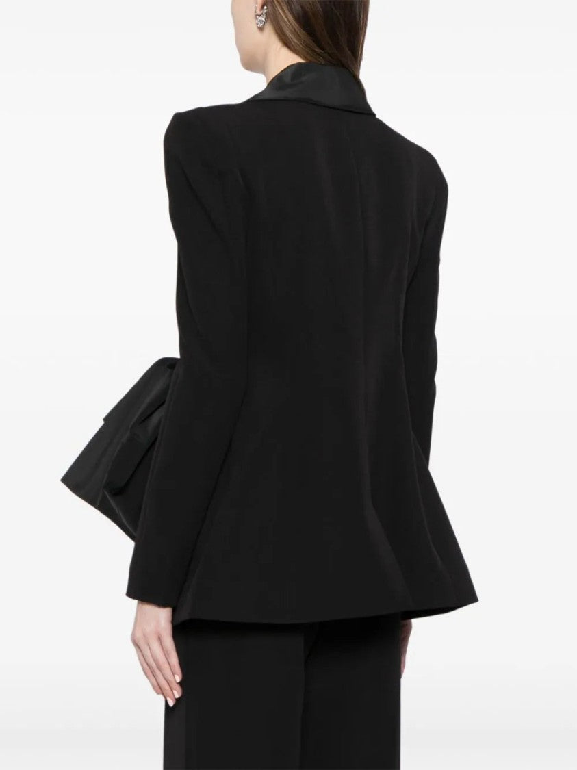 Saiid Kobeisy Crepe Tailored Jacket With Taffeta Collar
