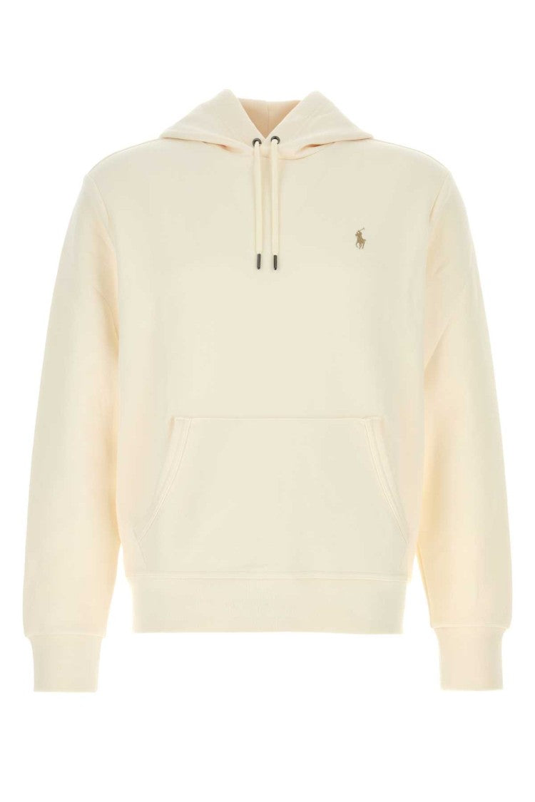 Polo Ralph Lauren Cream Cotton Blend Sweatshirt