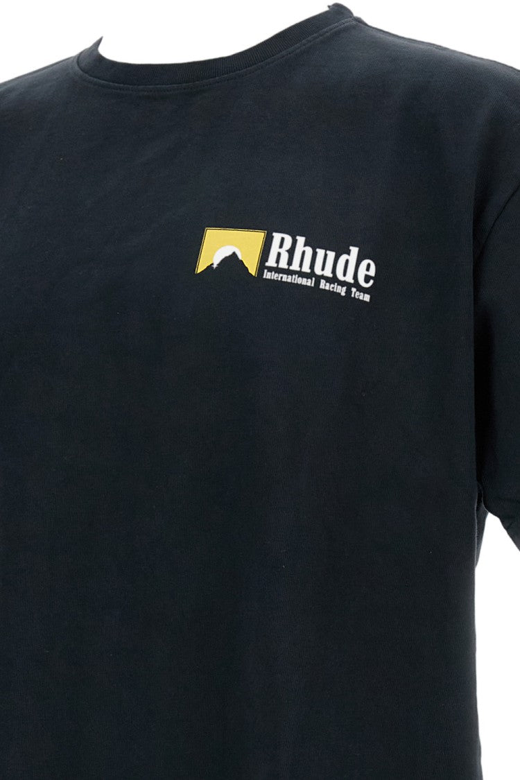 Rhude Oversized Crew Neck T-Shirt With Bold Print