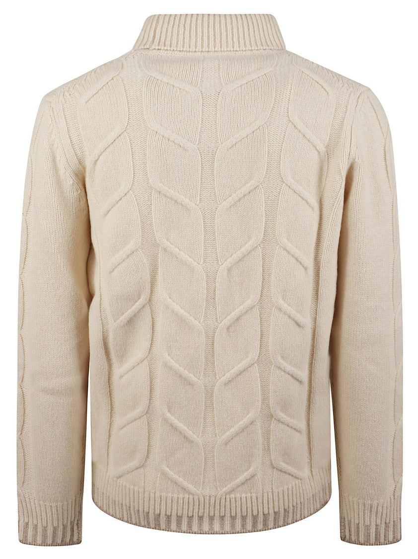 Altea Cable-Knit Pure Cashmere Turtleneck Sweater