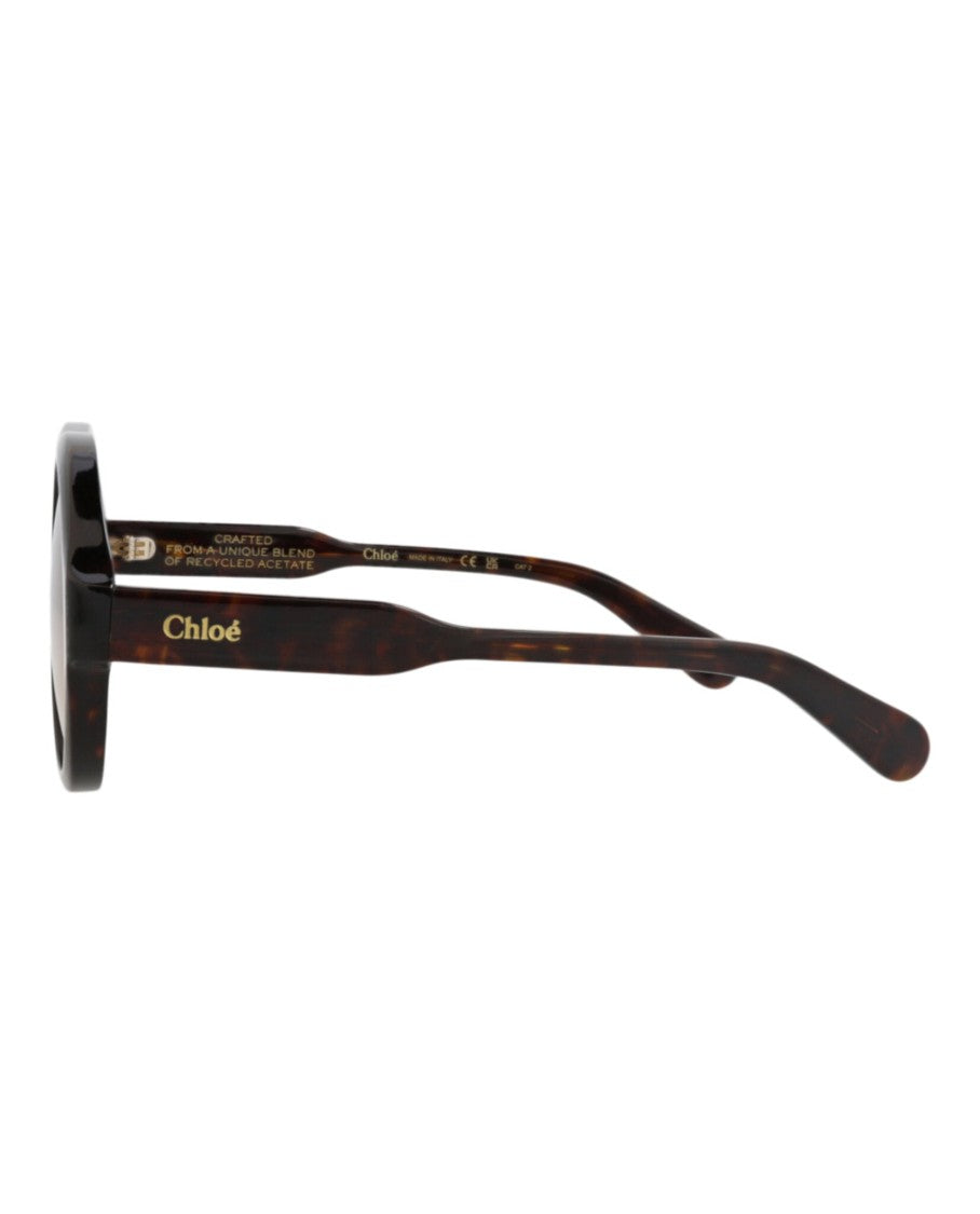 Chloé Eco-Conscious Round-Frame Sunglasses With Gradient Lenses