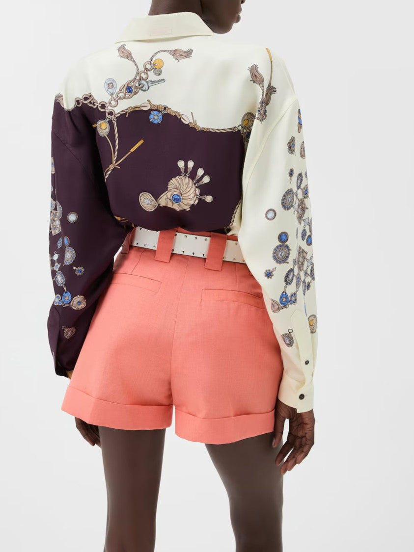 Versace Informal Jewel Motif Silk Shirt