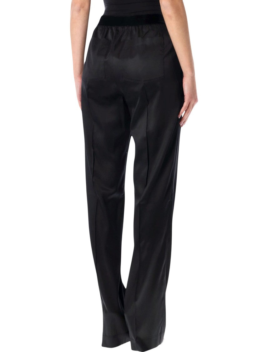 Tom Ford Pj Stretch Silk Satin Pants