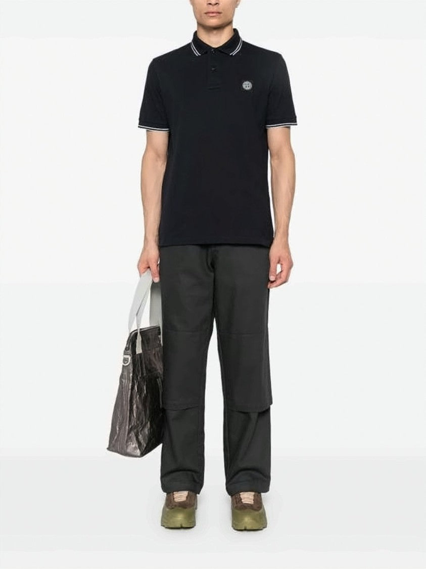 Stone Island Classic Black Polo Shirt