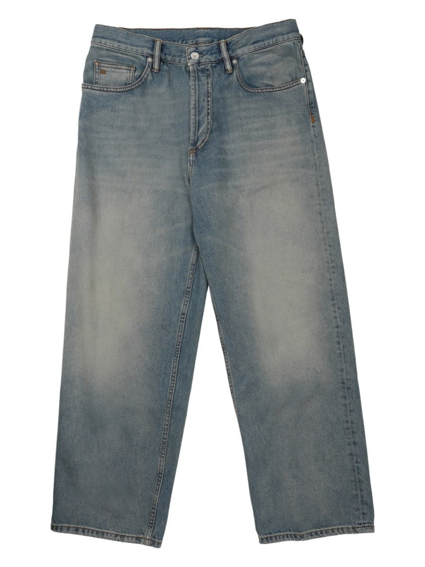 Nine In The Morning Grey Loose Fit Faded Denim Jeans
