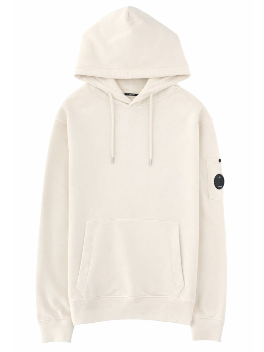 C.P. Company Light Tone Cotton Kangaroo Hoodie