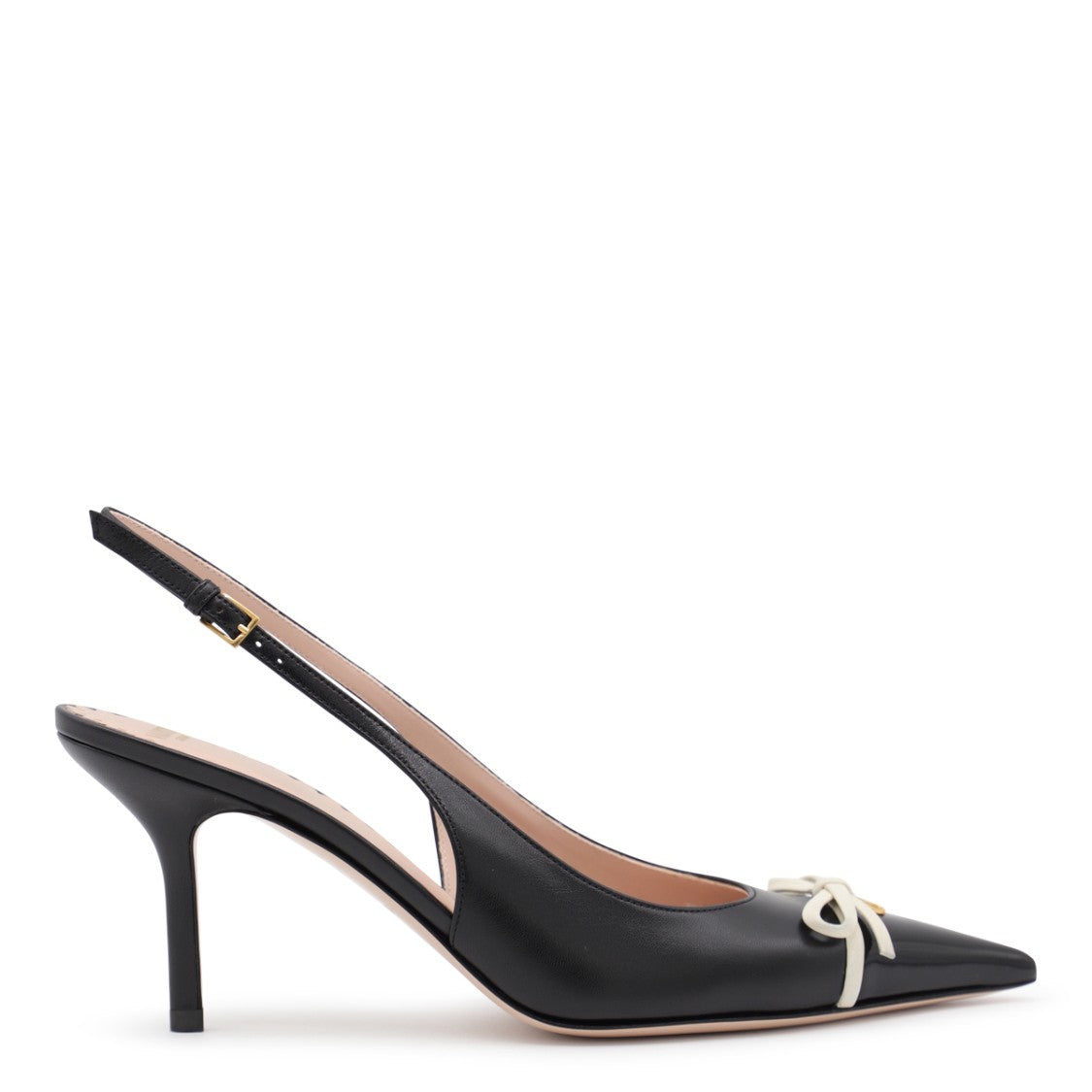 Valentino Garavani Black Leather Pumps