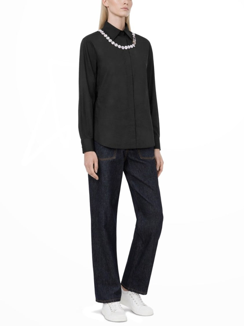 Moschino Long Sleeve Chain Neck Shirt