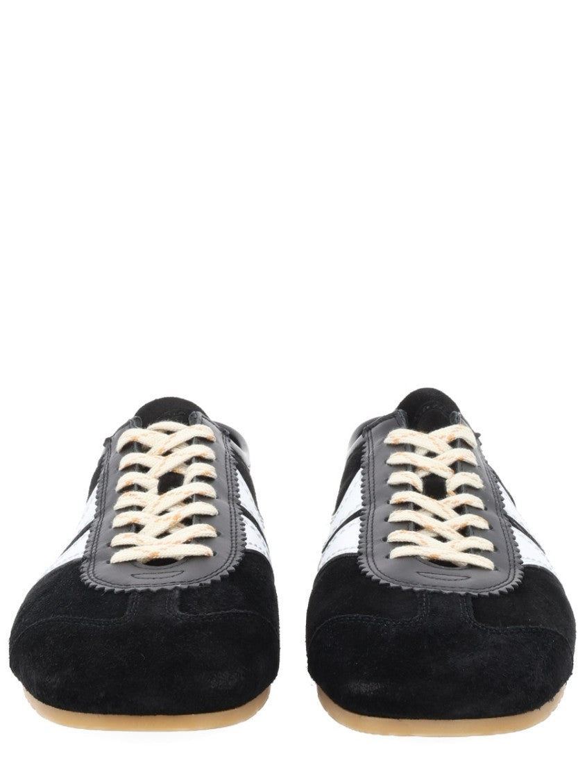 Dries Van Noten Suede Leather Side Stripes Sneakers