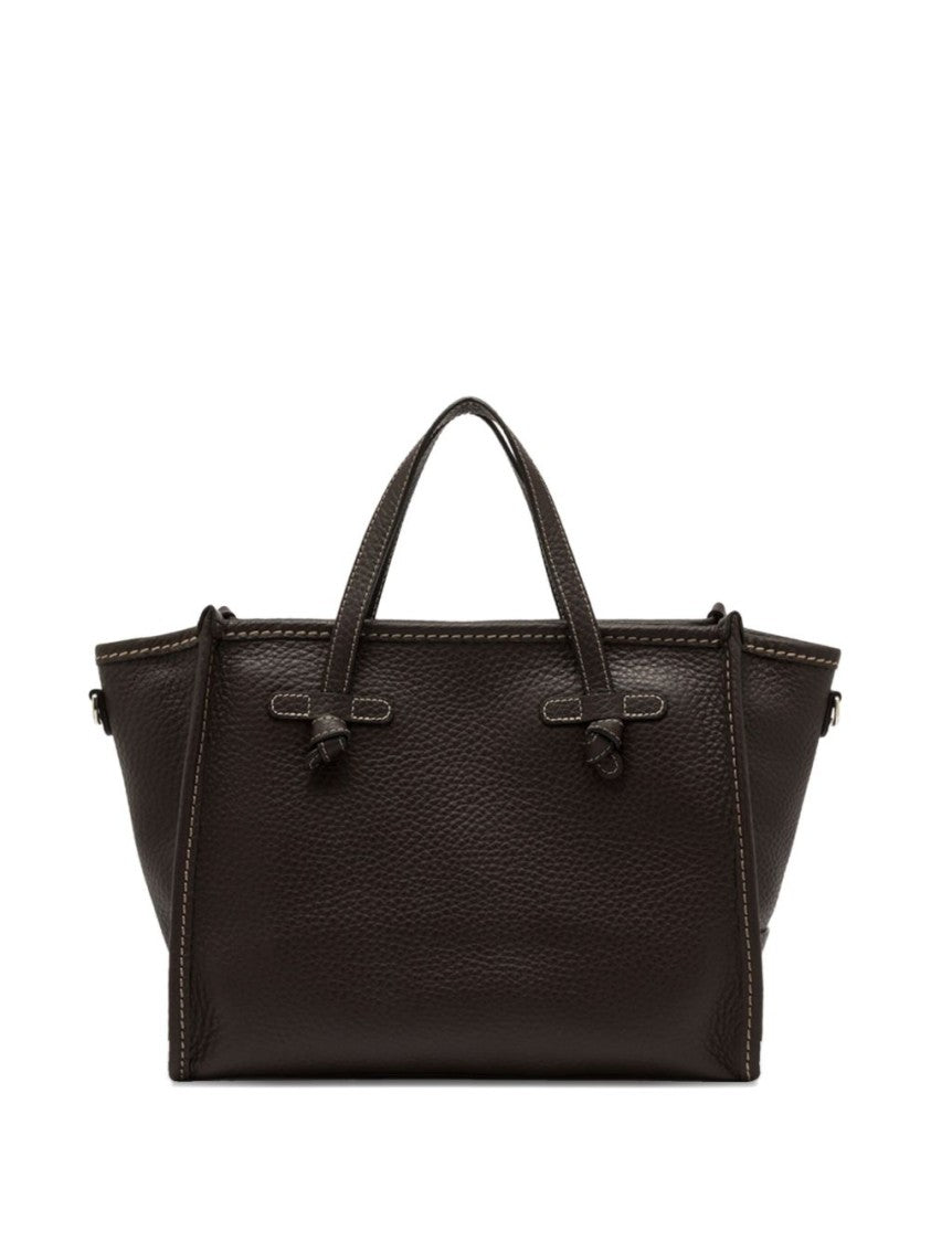 Gianni Chiarini Structured Brown Calf Leather Shopper Bag