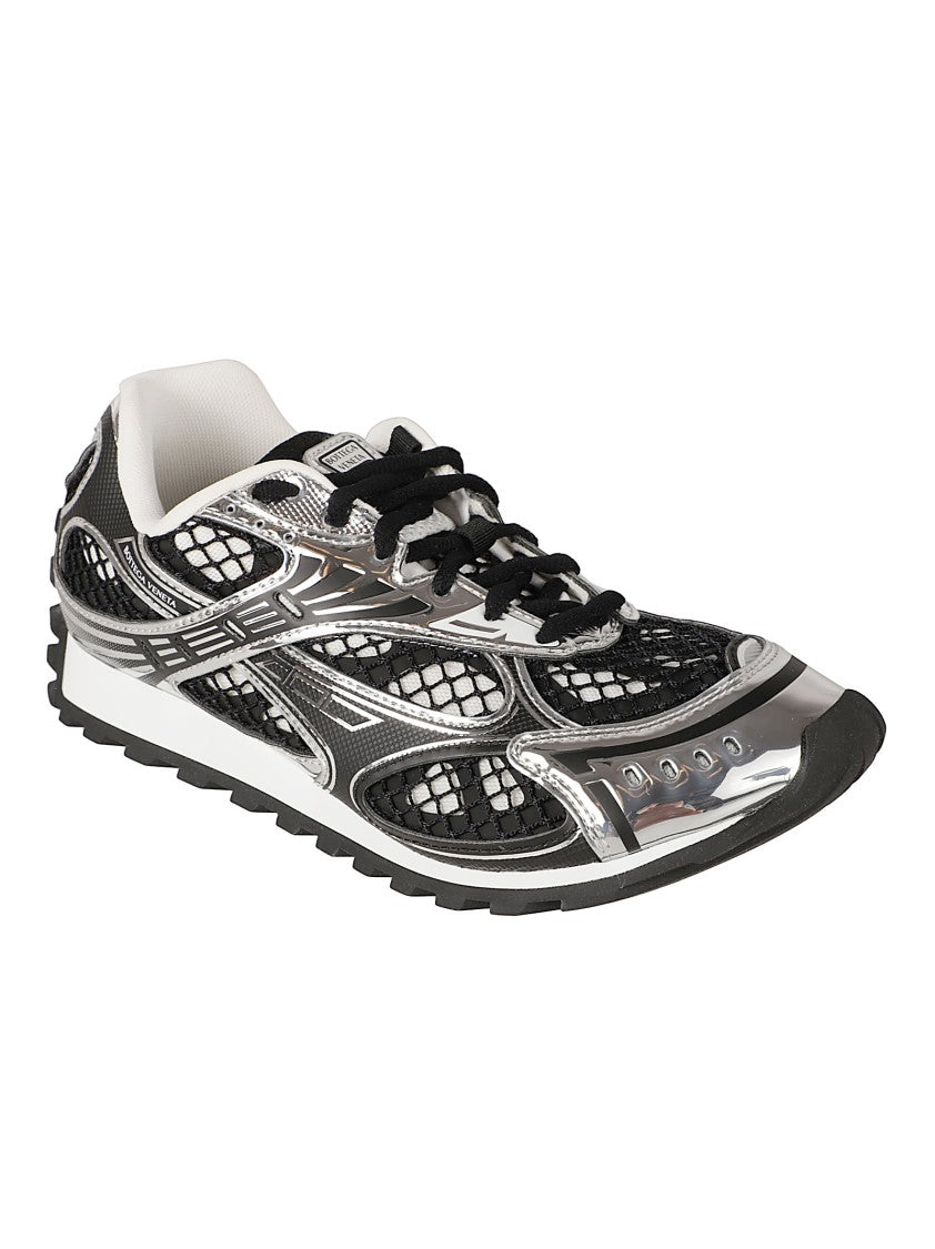 Bottega Veneta Silver Dynamic Futuristic Sneakers