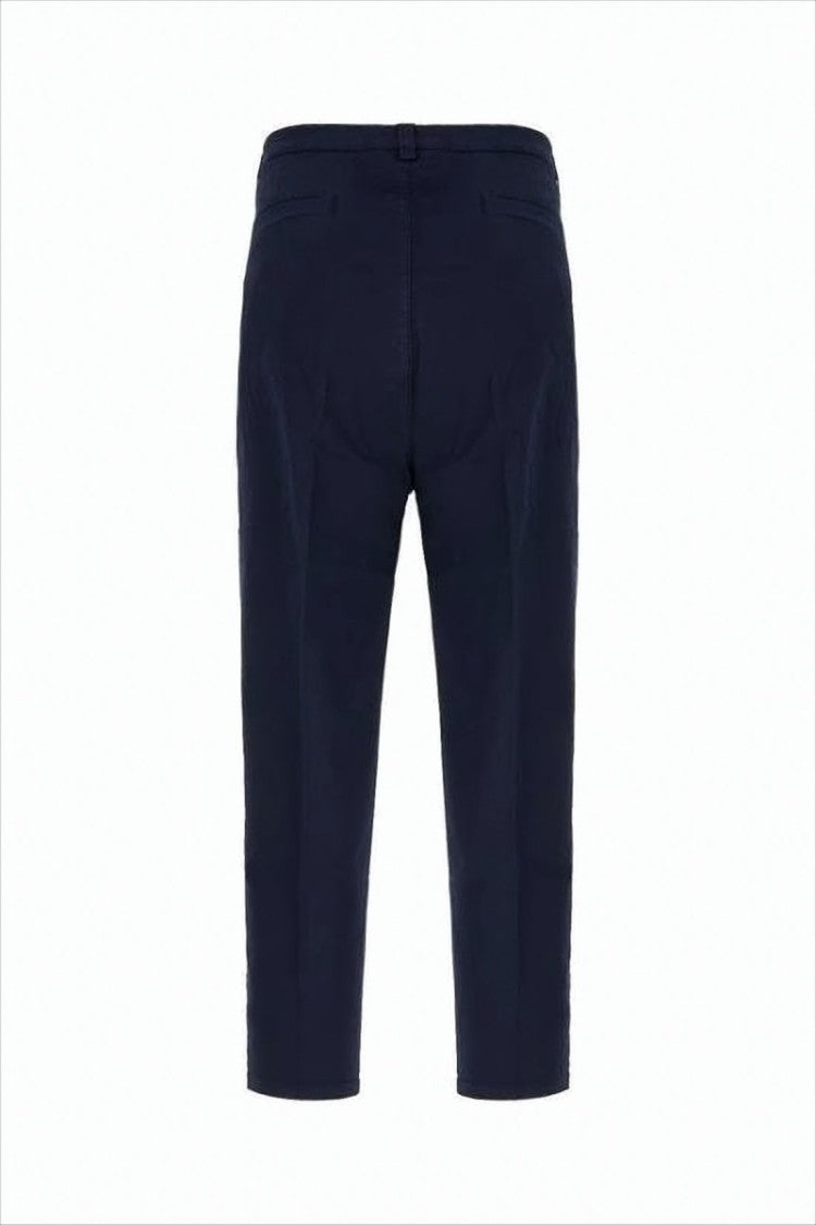 Brunello Cucinelli Tailored Blue Denim Pants With Design