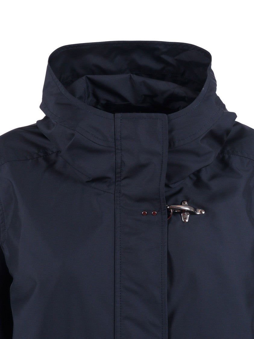 Fay Hooded Parka Adjustable Hem Parka