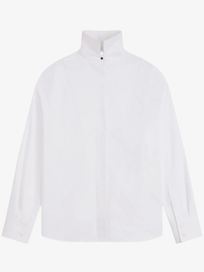 Givenchy Back-To-Front Shirt With Plastron And Classic Collar