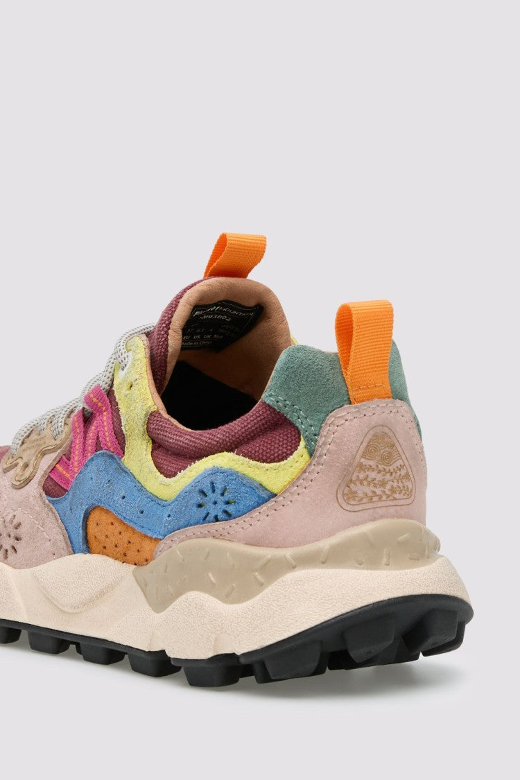 Flower Mountain Multi-Colored Sneakers With Chunky Textured Sole
