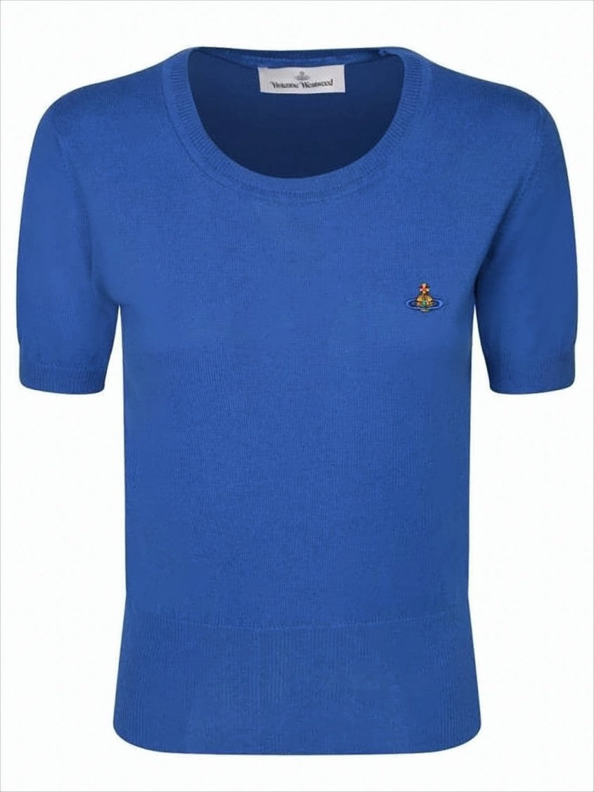Vivienne Westwood Fitted Short-Sleeved Top With Embroidered Emblem