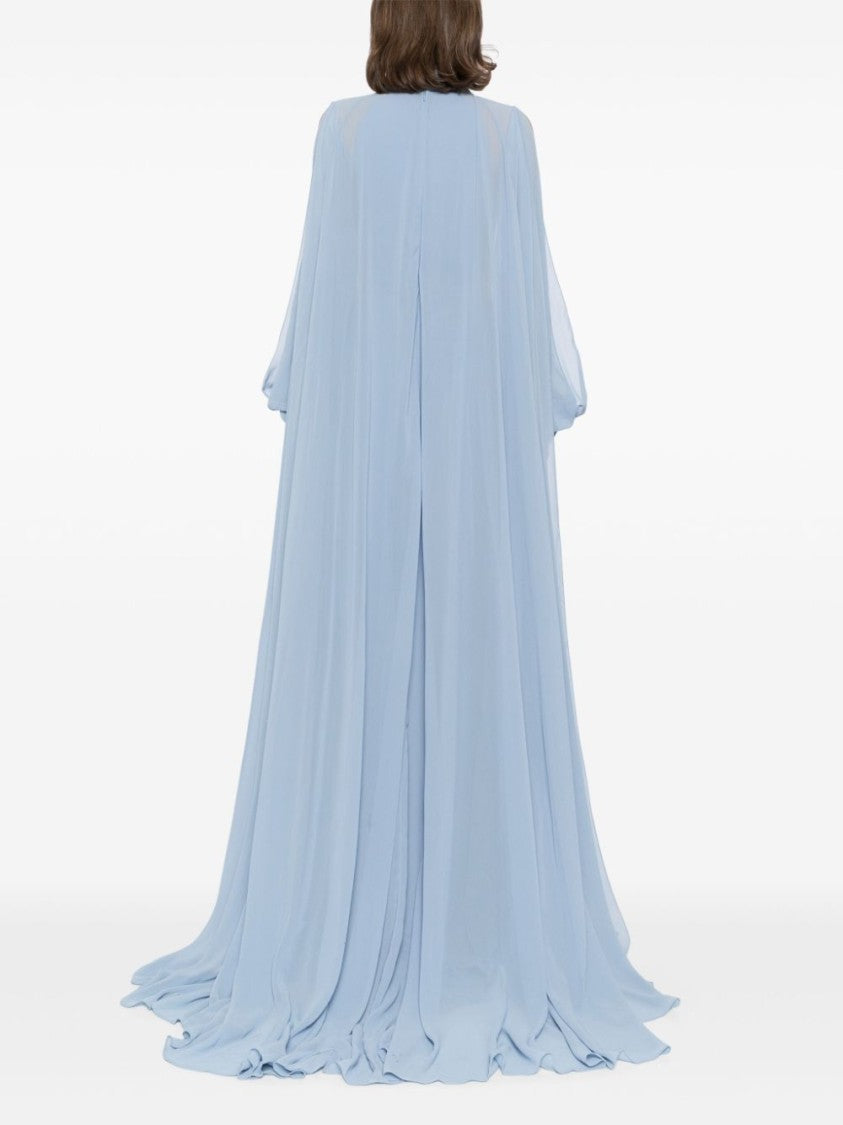 Saiid Kobeisy Crepe Georgette Long Dress