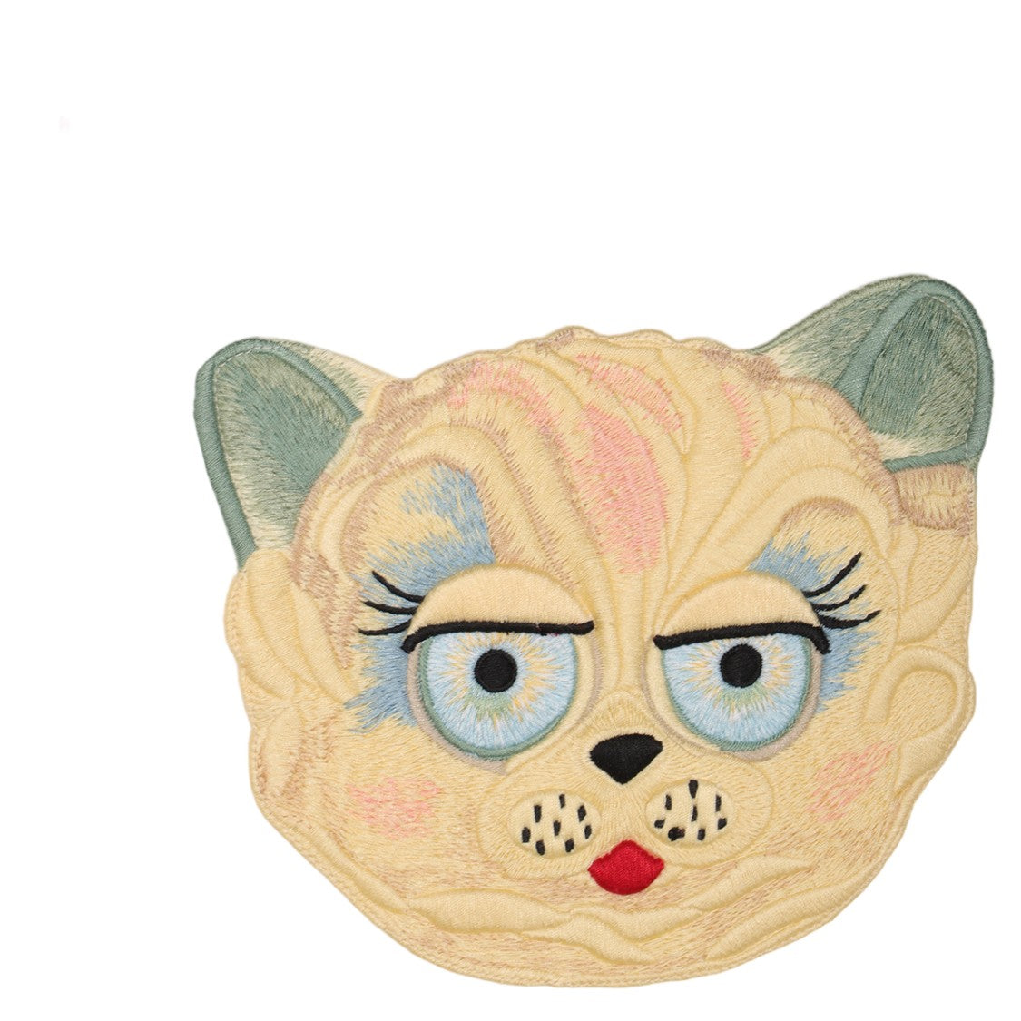 Valentino Ivory T-Shirt With Playful Embroidered Cat Face