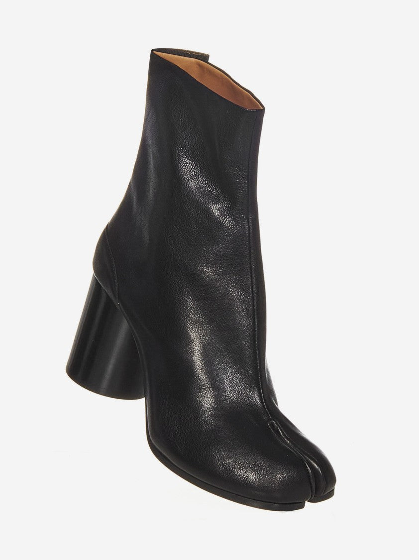 Maison Margiela Black Vintage Leather Ankle Boots