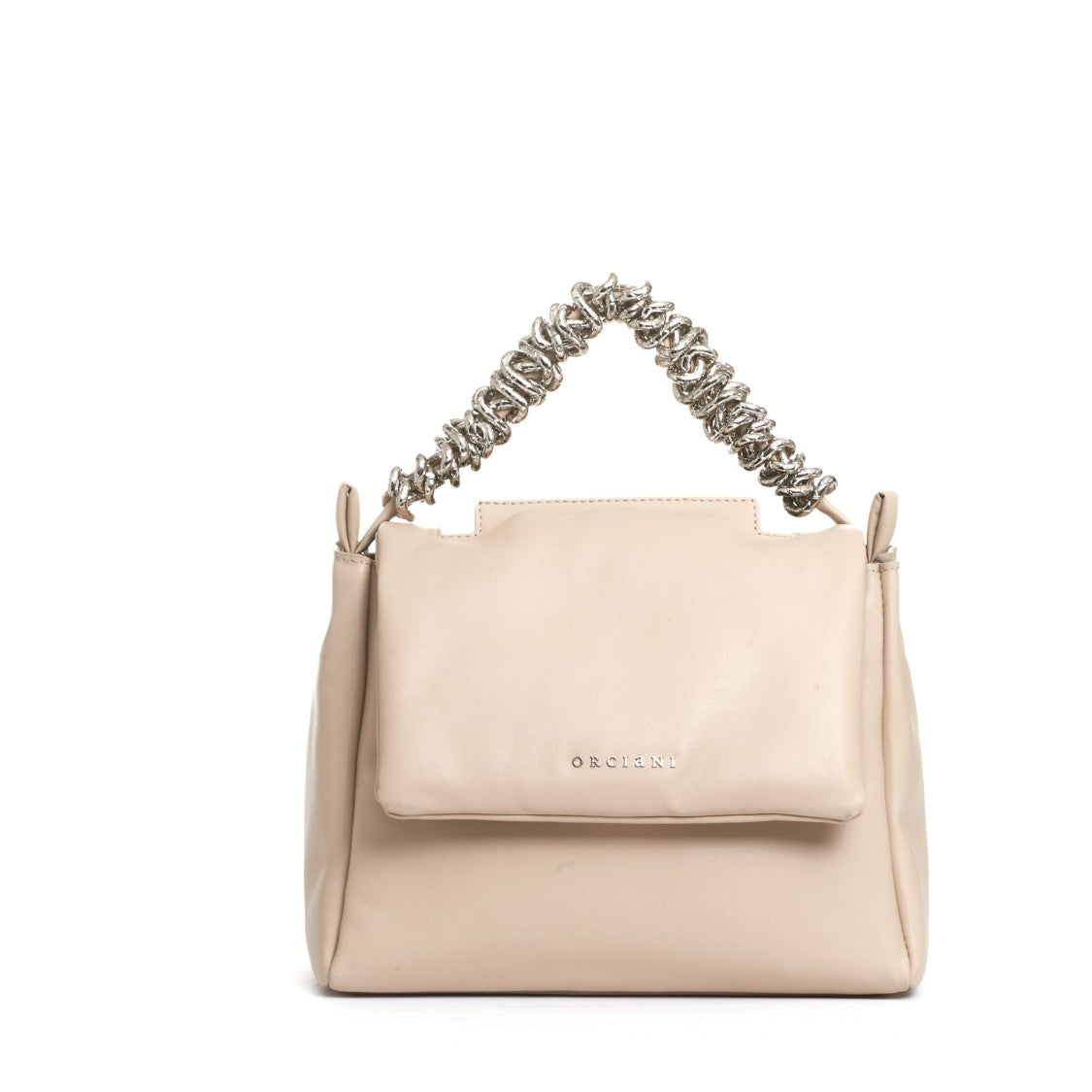 Orciani Padded Leather Shoulder Bag With Chain Handle