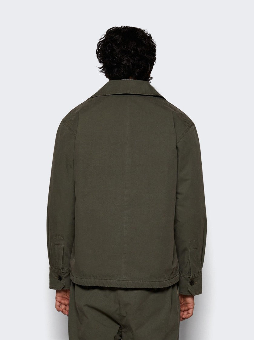 The Elder Statesman Workwear Chore Coat New Olive