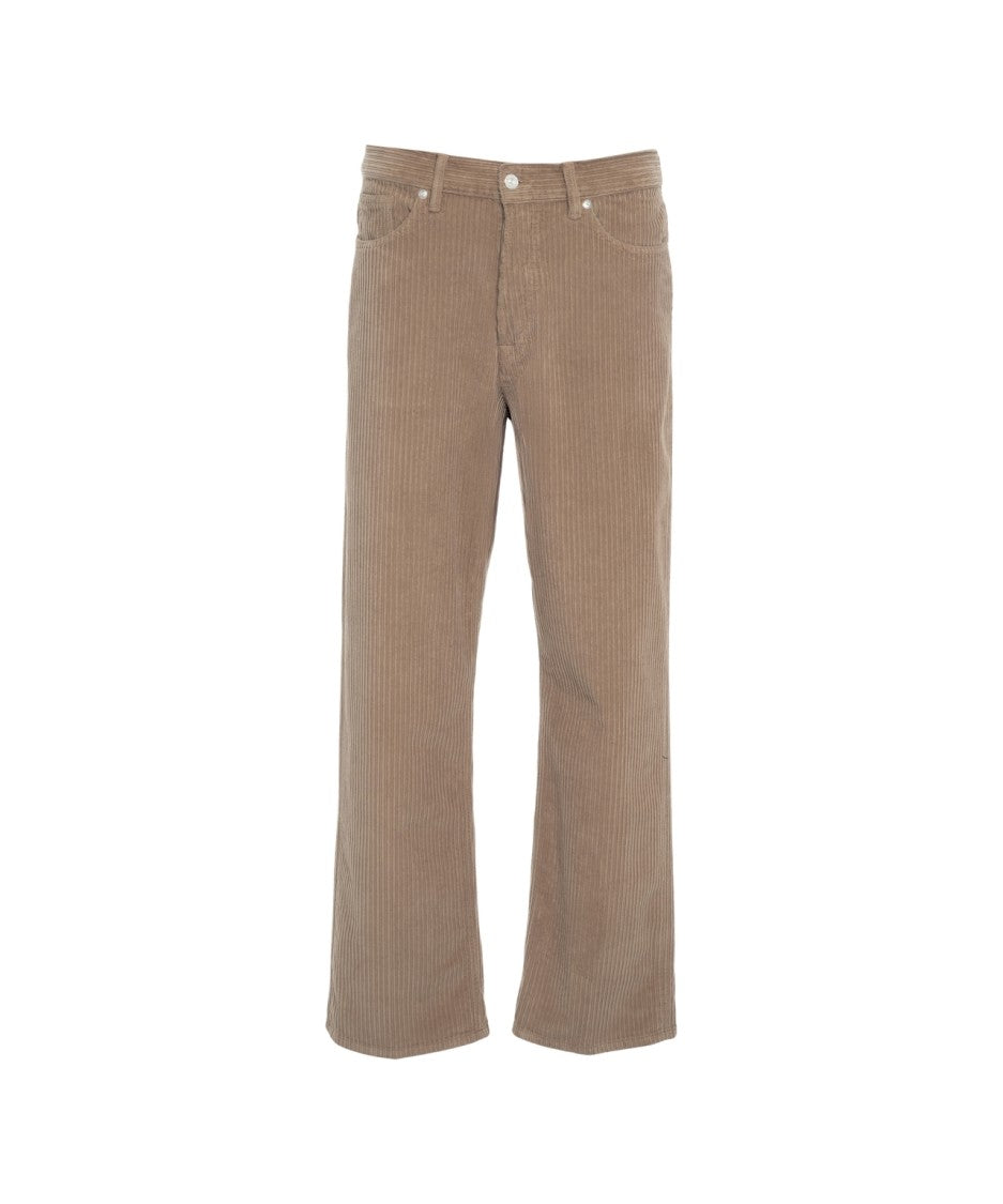 Nine In The Morning Wide-Leg Corduroy Trousers With Classic Five-Pocket Design