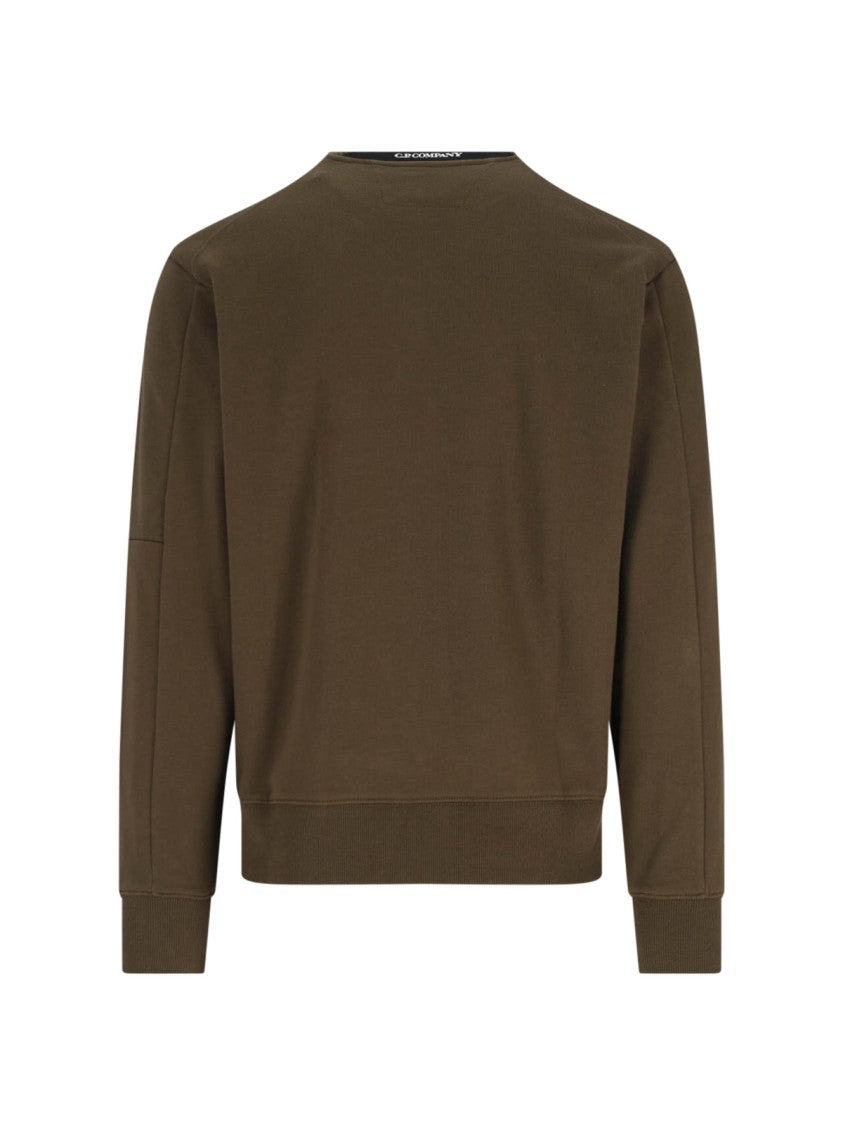 C.P. Company Logo Crewneck Sweatshirt – Green
