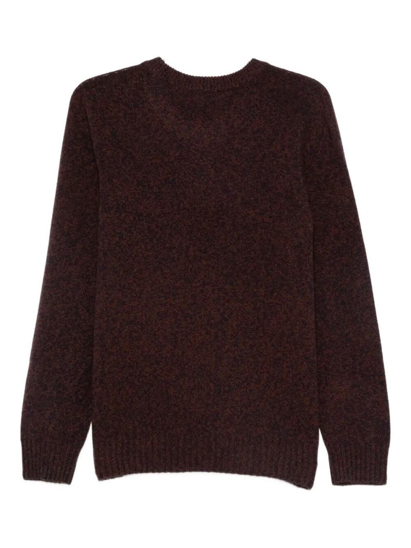 Altea Classic Brown Long Sleeve Crew-Neck Sweater