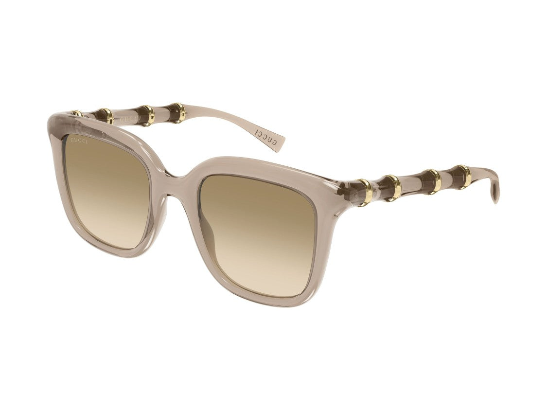 Gucci Gg2058s Translucent Beige Square Sunglasses