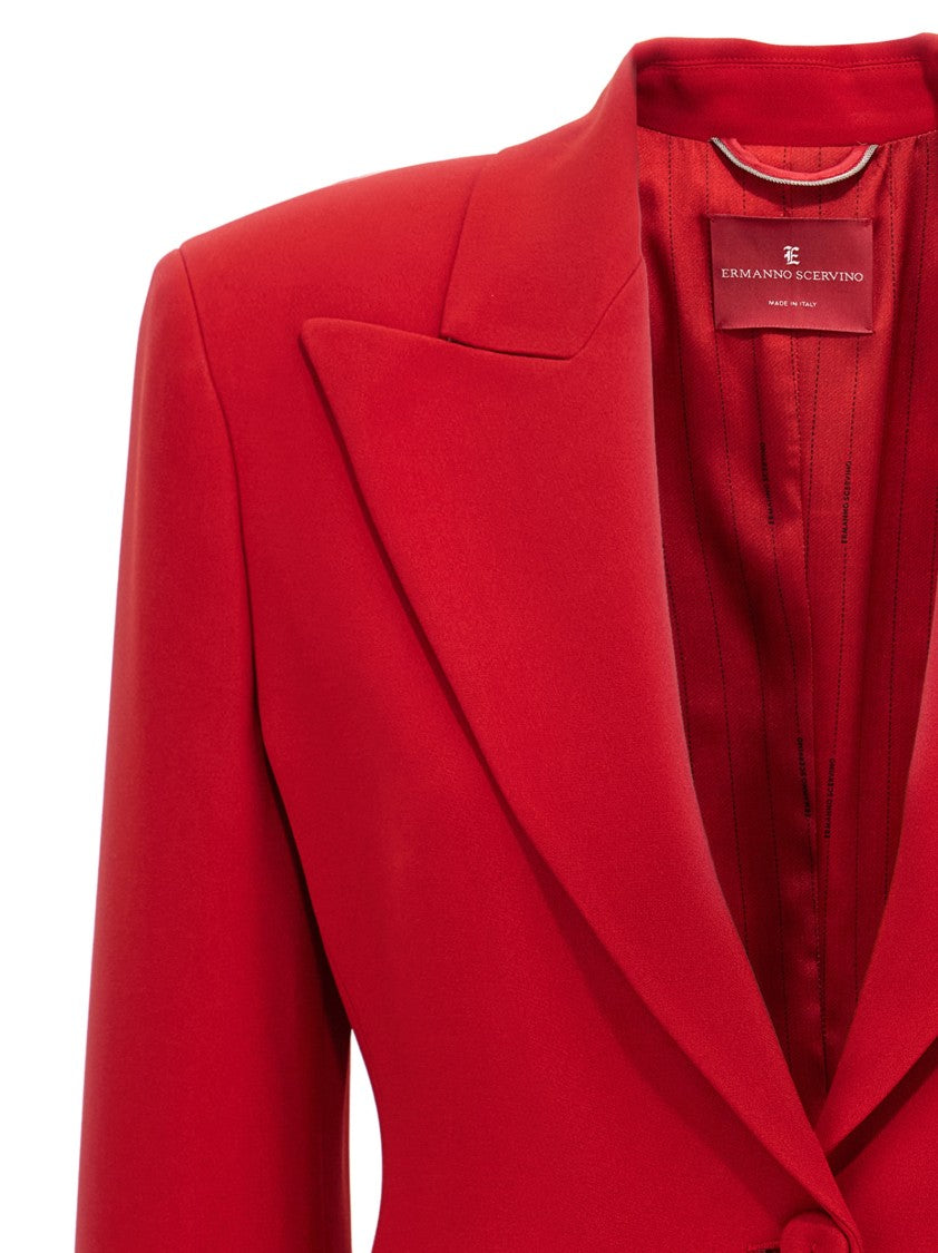 Ermanno Scervino Single-Breasted Blazer With Tailored Design And Practical Pockets