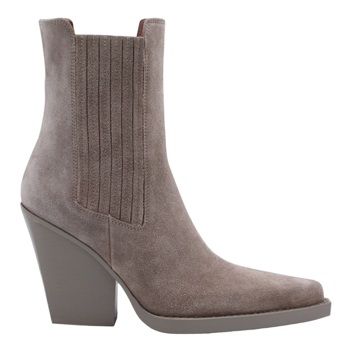 Paris Texas Beige Ankle Boots With Pointed Toe