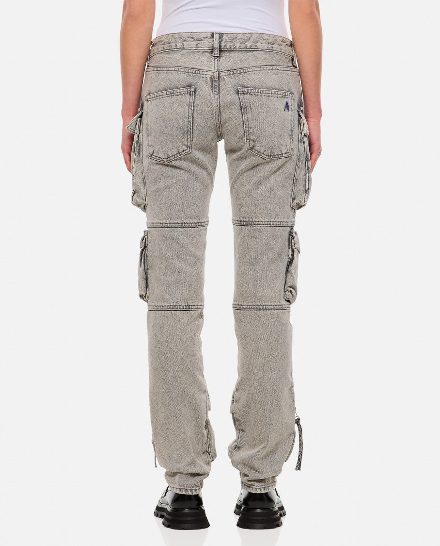 The Attico Essie Denim Cargo Pants