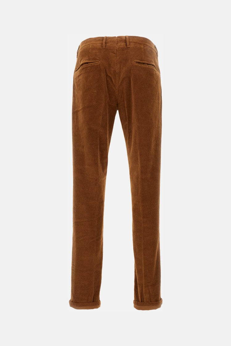 Incotex Tailored Corduroy Trousers With Button Closure