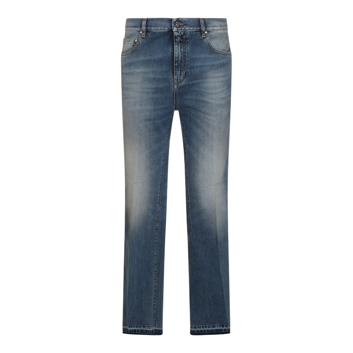 Amiri Medium Blue Classic Five-Pocket Straight-Leg Jeans