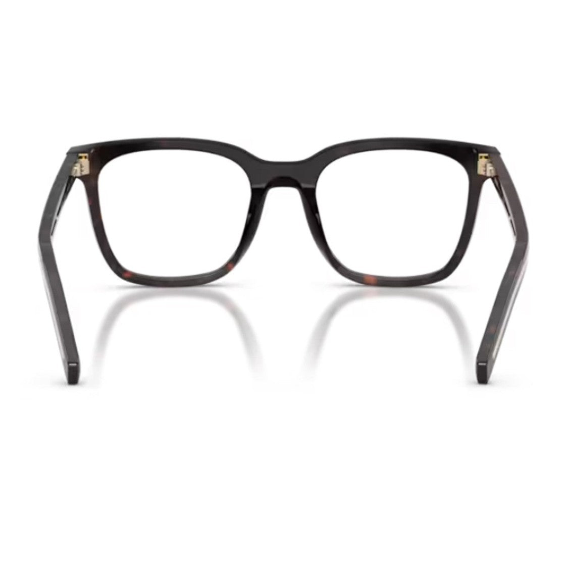 Prada Havana Pr B11v Square Acetate Eyeglasses