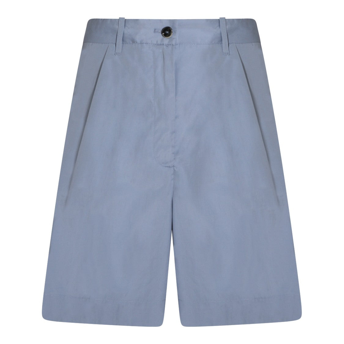 Nine In The Morning Tailored Light Blue Shorts With Pleated Front