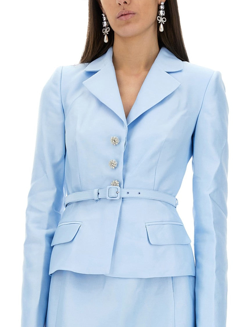 Self-Portrait Taffeta Midi Dress