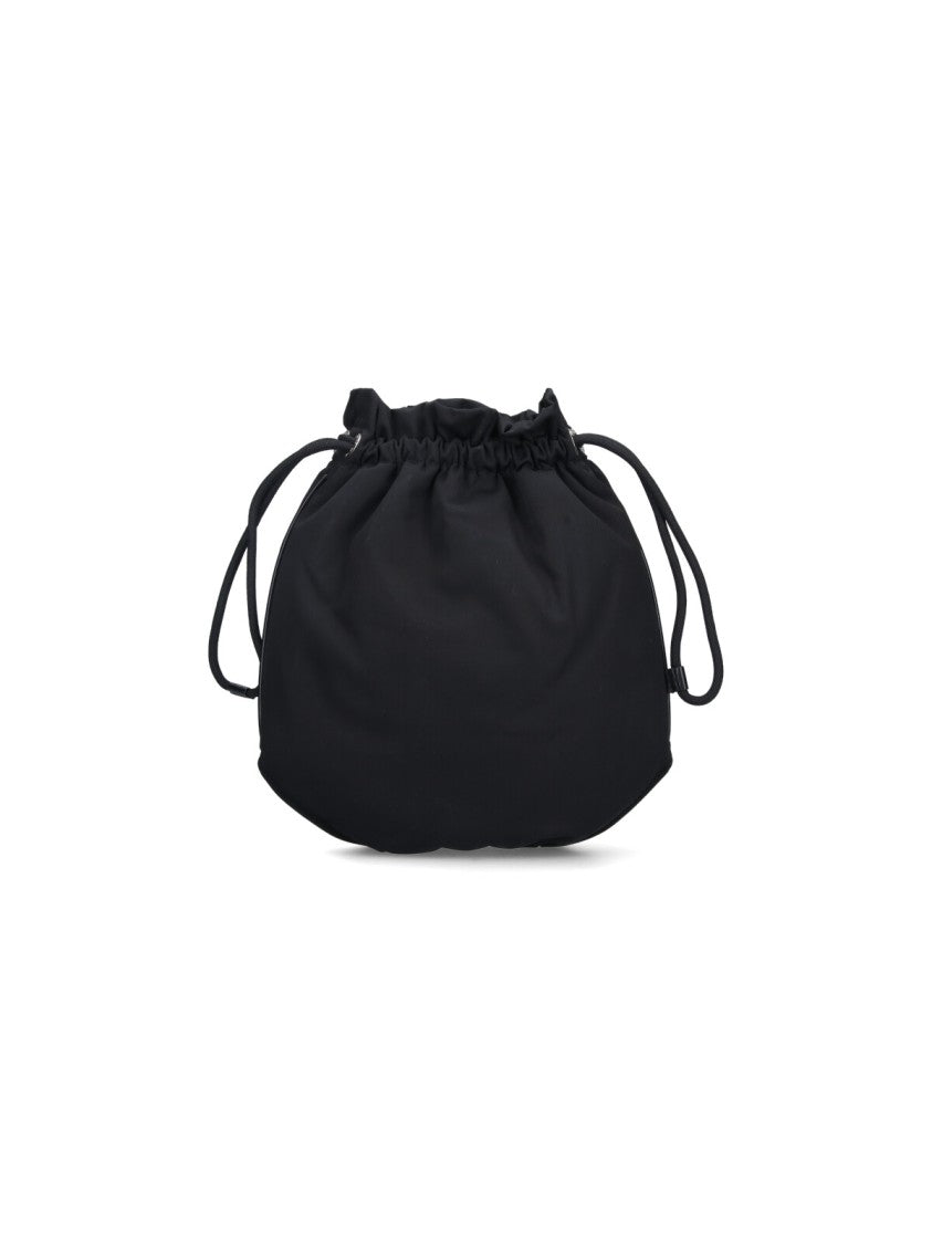 Vivienne Westwood Drawstring Bucket Bag With Silver-Tone Logo And Adjustable Strap