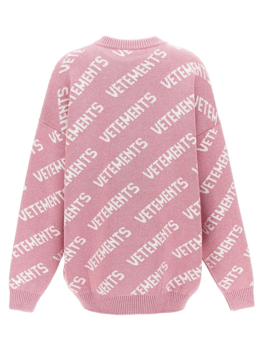 Vetements Lurex Monogram Sweater