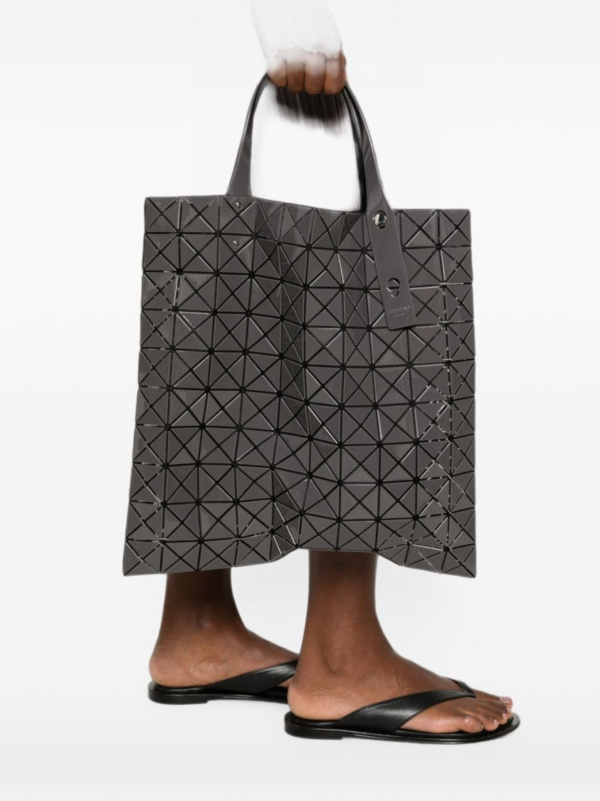 Bao Bao Issey Miyake Glossy Black Triangular Pattern Shoulder Bag