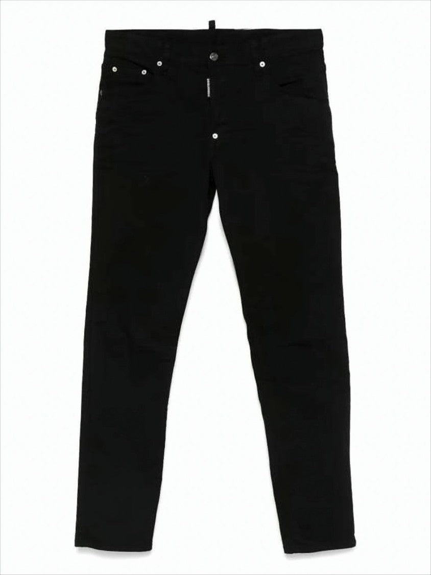 Dsquared2 Slim-Fit Black Denim Pants