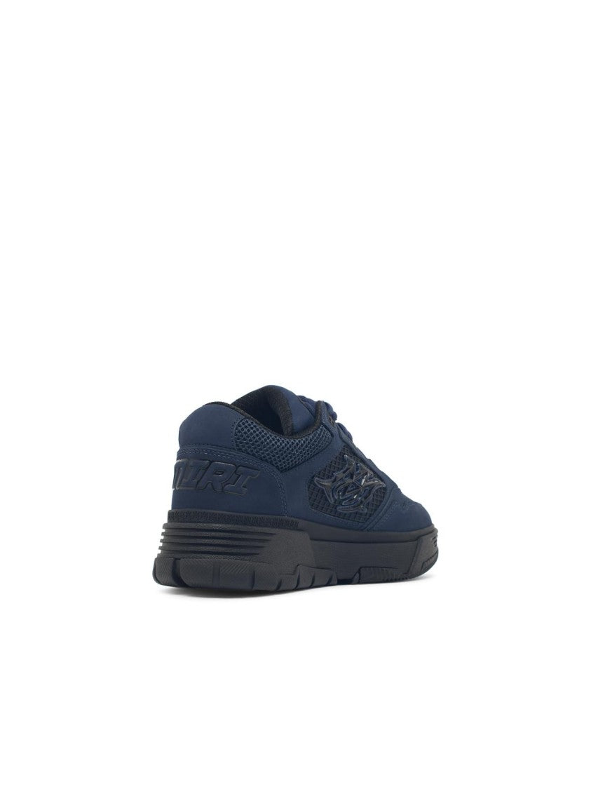 Amiri Blue Ma-94 Leather Mesh Sneakers