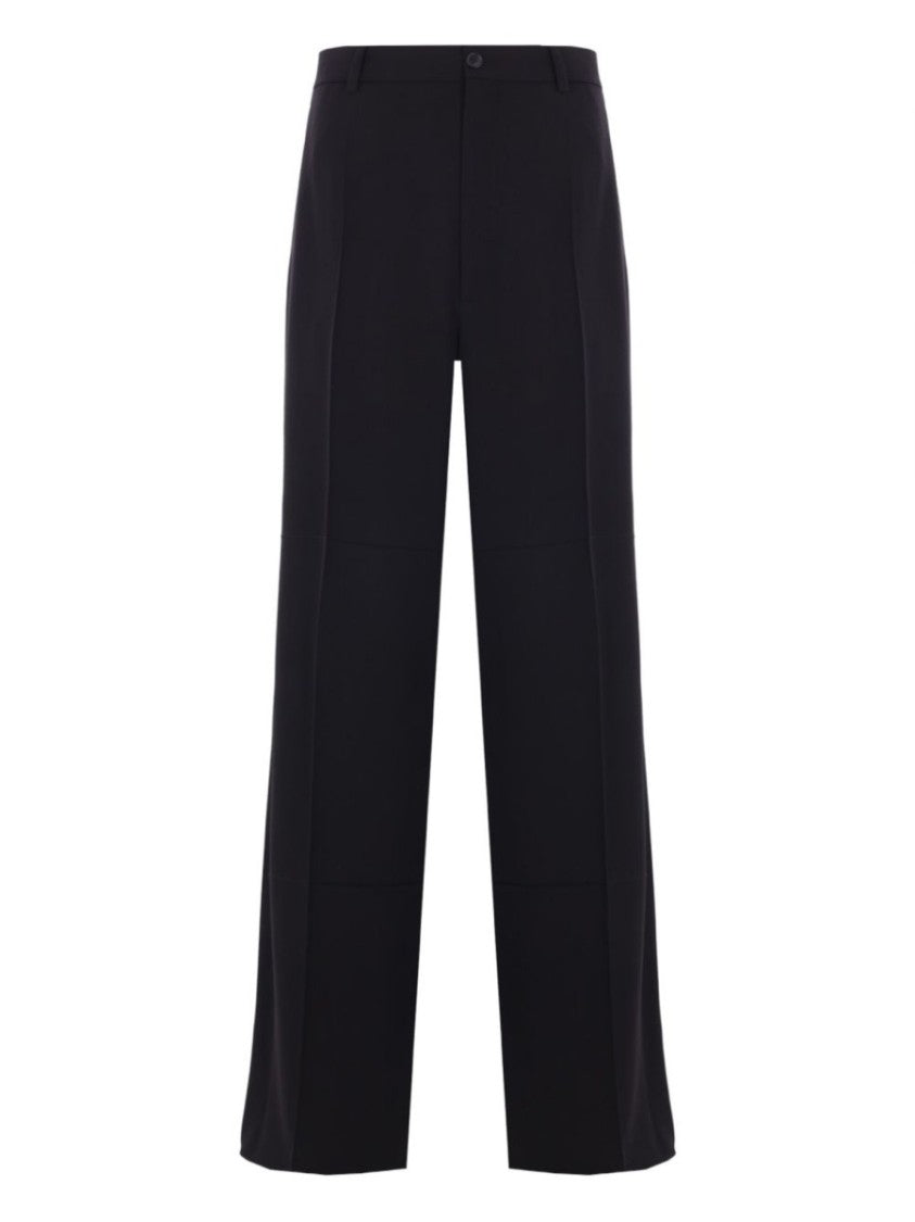 Balenciaga Tailored Black Pants With Minimalist Design
