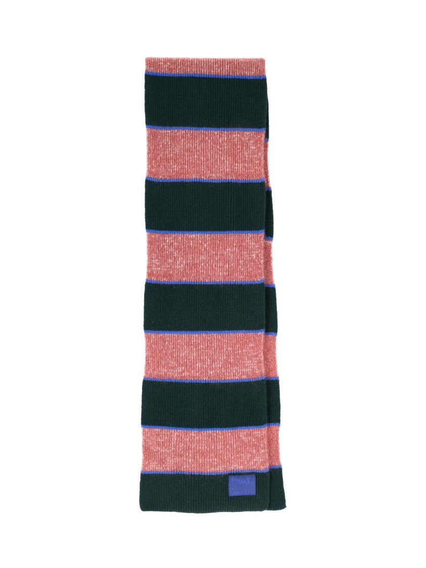 Paul Smith Multicolor Striped Mohair-Blend Scarf
