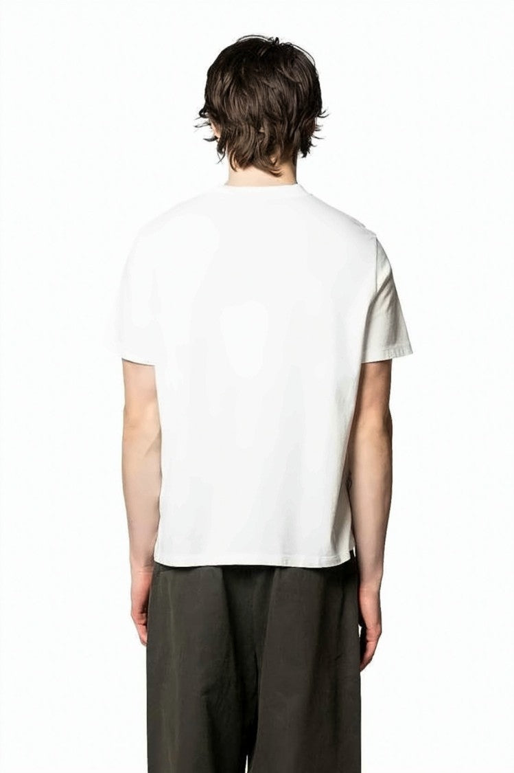 Our Legacy Relaxed-Fit White T-Shirt With Bold Graphic Print