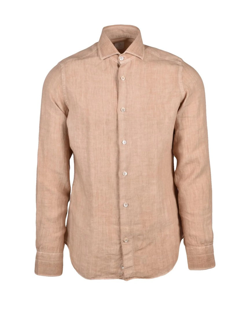 Eleventy Beige Linen Shirt
