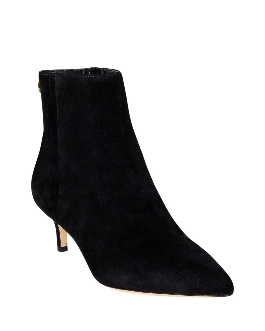 Lauren Ralph Lauren Elegant Ankle Boots In Black Leather