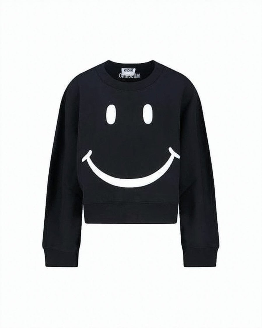 Moschino Cropped Long-Sleeve Top