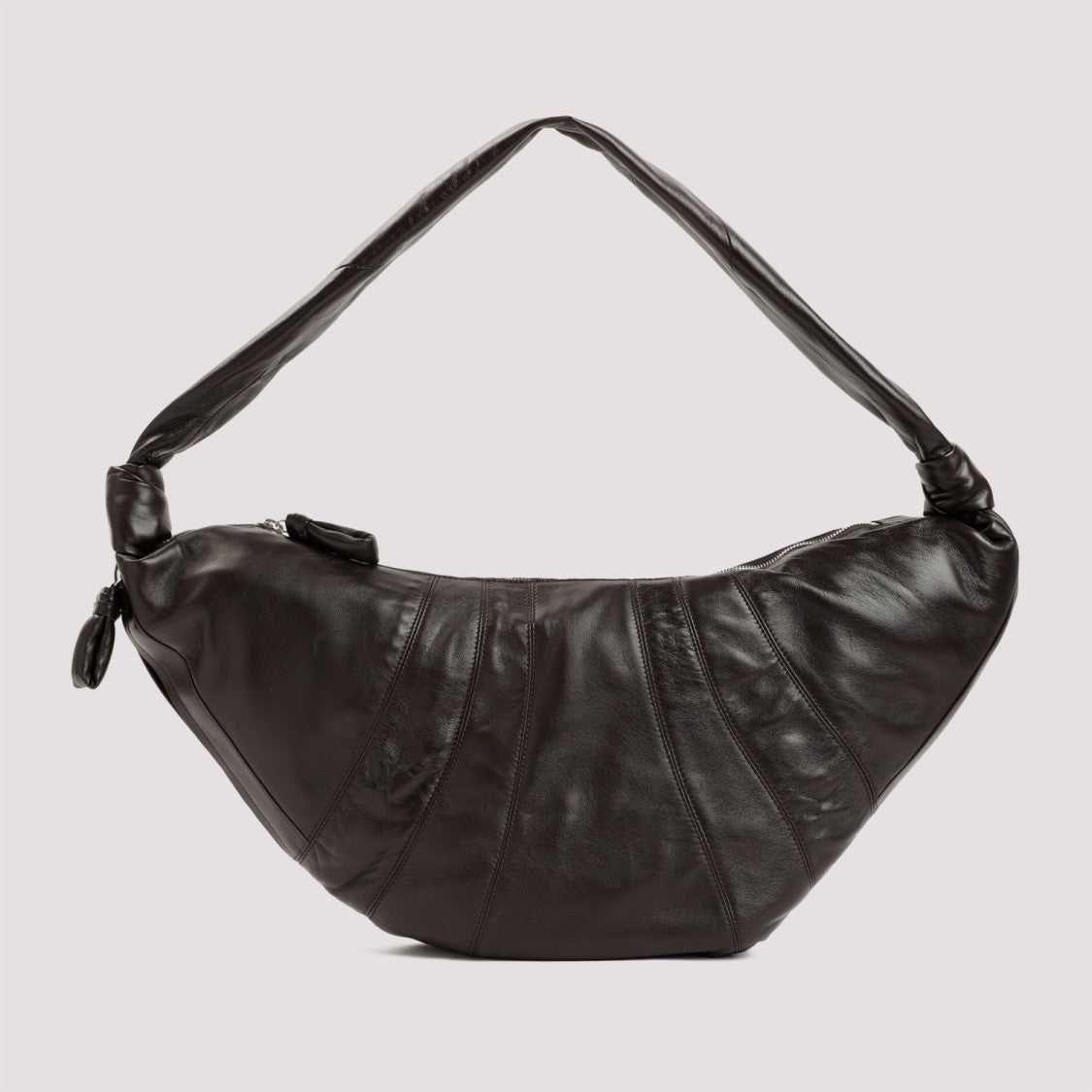 Lemaire Dark Choccolate Leather Large Croissant Bag
