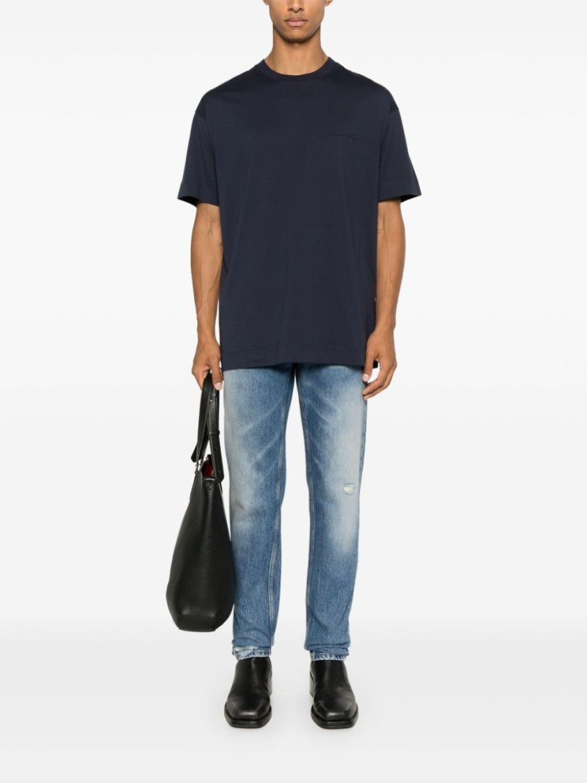 Givenchy Midnight Blue Cotton Jersey T-Shirt